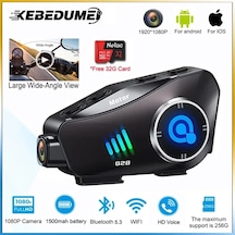 Q28 Kameralı Motosiklet Kask Intercom Kulaklık Ve Kayıt Kamerası