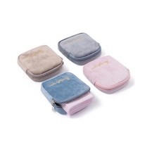 Peluş Bez Sıhhi Peçete Saklama Çantası Hijyenik Ped Saklama Çantası Tavuskuşu Mavisi Çok Renkli Peluş Bez Sıhhi Peçete Saklama Çantası Hijyenik Ped Saklama Çantası Tavuskuşu Mavisi Çok Renkli