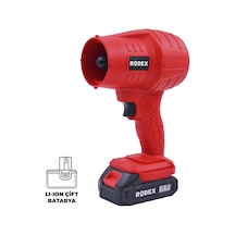 Rodex Rdx3016 Akülü Jet Fan 20v Çift Akülü 2x1.5 Ah Yaprak Ve Toz Üfleme Makinesi