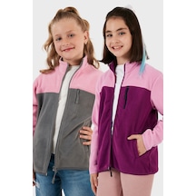 Gri - Açık Pembe - Mor