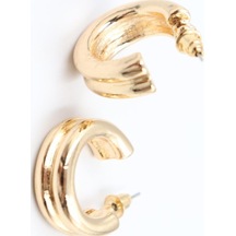 Gold Çelik Küpe 2 Cm Çok Renkli 29834799