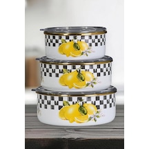 Lemon Emaye Üçlü Saklama Seti Belirtilmemiş