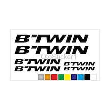 Bisiklet Kadro Sticker Seti Btwin Uyumlu Siyah