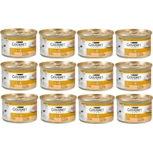 Proplan Gourmet Kıyılmış Hindili Yetişkin Kedi Konservesi 12 x 85 G