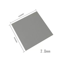 Wozlo 2 0mm 100x100mm Chipset Soğutucu Termal Pad Cep Telefonu Notebook Ps4 Ps5 Gri 13w/m K