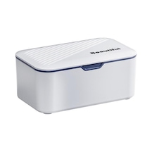 Mavi Kapaklı Islak Ve Kuru Doku Kutusu Doku Kutusu Mutfak Depolama Malzemeleri Yaratıcı Kağıt Dispenseri Islak Mendil Kutusu Toz Geçirmez