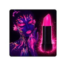Uv Neon Pembe Ruj Karanlıkta Parlayan Makyaj Boyası Yetişkin