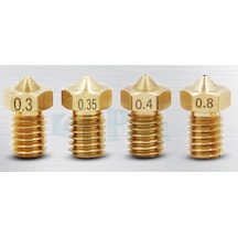 3D Printer / Yazıcı Extruder V5 V6 Nozzle M6 Diş - 0.2Mm (1.75)