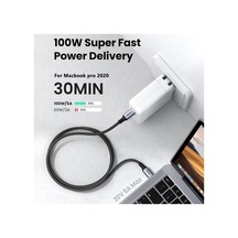 Pazly Macbook Uyumlu/huawei Matebook/chromebook Pixel Tip C'ye Ugreen 1.5m Pd 100w Hızlı Şarj 480mbps Veri Kablosu