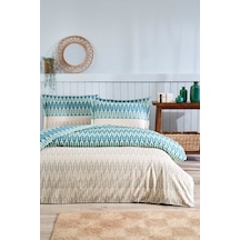 Özdilek Flame Stitch Çift Kişilik Nevresim Takımı MAVI