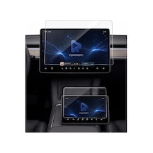 Tesla Model Y Juniper İçin Mat Nano Multimedya Ve Arka Yolcu Ekranı Uyumlu 9h Mat Nano Ekran Koruyucu