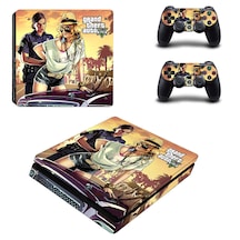 Grand Theft Auto V Playstation 4 Slim Kasa Sticker Kaplama