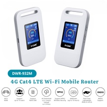 D-link Dwr-932m Cat4 Lte 4g/hspa Wi-fi N300, 3000mah Bataryalı Ve Renkli Lcd Ekranlı Taşınabilir Mobil Router