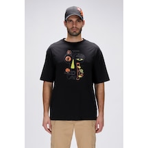 Bad Bear Nıght Man Collıs T-shırt Os 25.01.07.020-c01 SIYAH