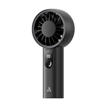 Aecooly Pe01 El Fanı Dijital Led Göstergeli 5 Kademeli Portatif Soğutucu Siyah