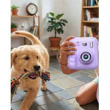 Çocuk Fotoğraf Makinesi Hd Ekranlı Baskı Kağıdı Kalem Hediye Model