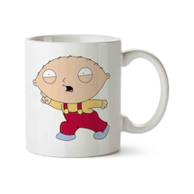 Family Guy Stewie Griffin Porselen Kupa Bardak Beyaz