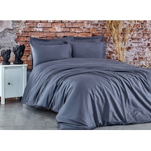 Komfort Home Tek Kişilik Çizgili Pamuk Saten Nevresim Takımı (435498038)