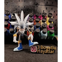 Silver Sonic Figür Oyuncak Hareketli Eklemli Pozlanabilir 20 Cm
