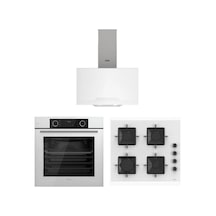 Ferre Fryart XE63CB - SS206 - D064 Beyaz Ankastre Set