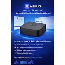 Mesajcı Kurs & Etüt Merkezi Otomatik Bilgilendirme Ve Hatırlatma Sistemi
