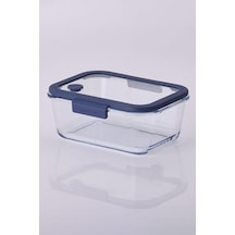 Glace Vakumlu Cam Saklama Kabı 1900 Ml Mavi