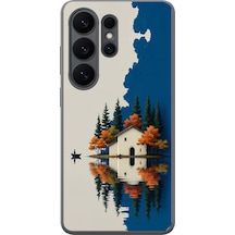 Samsung Galaxy S26 Ultra Uyumlu Sonbahar Evi Baskılı Silikon Kılıf Renkli