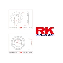 Yamaha Mt-09 Ön Arka Dişli Rk