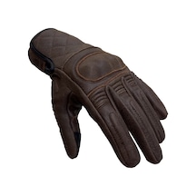 The Biker Jeans Hammer Brown Korumalı Motosiklet Deri Eldiveni Renkli
