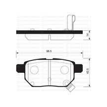 Arka Fren Balata Toyota Aurıs. Corolla 1.6l 1zr-fe Zre151 07-11 / 1.33l 1nr-fe Nre150 6 Vites 10- 0446612130-0446652120-wva24610
