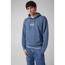 Guess Guess Jeans Erkek Kapüşonlu Sweatshirt M6bq12k5459 Mavi