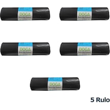 Ecoplast Doğa Jumbo Boy Siyah Çöp Torbası Poşeti Siyah 5 x 10'lu 80 x 110 CM