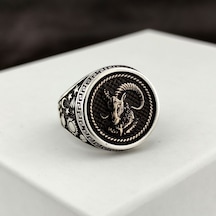 Fkgümüş 925 Ayar Gümüş Koç Burcu Yüzük