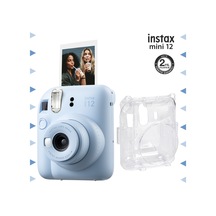 Fujifilm Instax Mini 12 Fotoğraf Makinesi + Şeffaf Kılıf Seti Mavi