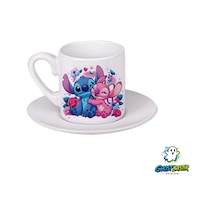 Stitch Türk Kahvesi Fincanı 0174 Beyaz