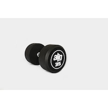Alin Sport 35 Kg Kauçuk Kaplı Profesyonel Olimpik Dumbbell Dambıl Beyaz Alin