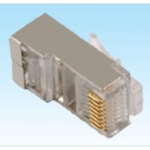 Hcs J06-00804 Cat6 Ftp Rj45 Konnektör Solid Kablo İçin 10'li Paket