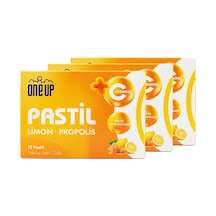 One Up Pastil Propolis + Limon 12 Pastil 3 Adet Ballı