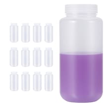 Borox Plastik Şeffaf Şişe 1000ml - Vida Kapaklı - 12 Adet Toptan