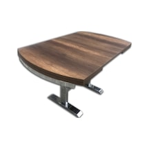 Masa JAPON Model Metal nikelaj çelik Nikelaj  Yan Açıl Ahşap Ceviz Kalınlaştırılmış Kutuda sevk El Yapım