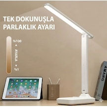 Katlanabilir Dokunmatik Kontrollü Göz Dostu Akıllı Led Masa Lambası - Enerji Tasarruflu Renkli