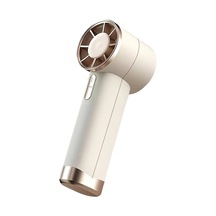 Mini Taşınabilir El Fanı 100 Hızı Turbo Masaüstü Fan Led Ekran İle Usb Pil Sey Whıte