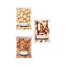 3x170 Gr. Brezilya Cevizi Makademya Cevizi Pikan Cevizi İçi 170'şer Gram 3 Paket 100 G