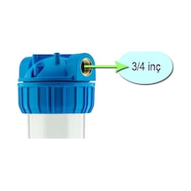 Orbita 10" Tekli Boş Filtre Kabı Bağlantı Çapı Seçenekli 3/4"