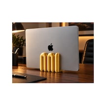 Molly Dekoratif Laptop Tutucu Stand- Altın Renk