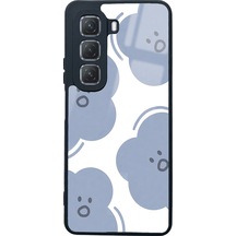 İnfinix Hot 50 Cloud Face Tasarımlı Glossy Telefon Kılıfı Çok Renkli