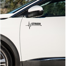 Citroen C8 Sticker Sol Sağ Yan Ayna Altı Araç Markalı Sticke