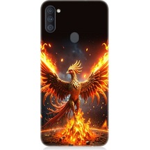 Samsung Galaxy M11 Uyumlu Anka Kuşu Uyanıyor Desenli Silikon Kılıf