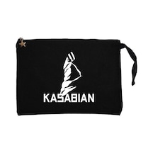 Kasabian Silüet Siyah Clutch Astarlı Cüzdan / El Çantası