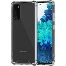 Samsung Uyumlu Galaxy S20 Fe Kılıf Antishock Darbe Emici Şeffaf Silikon